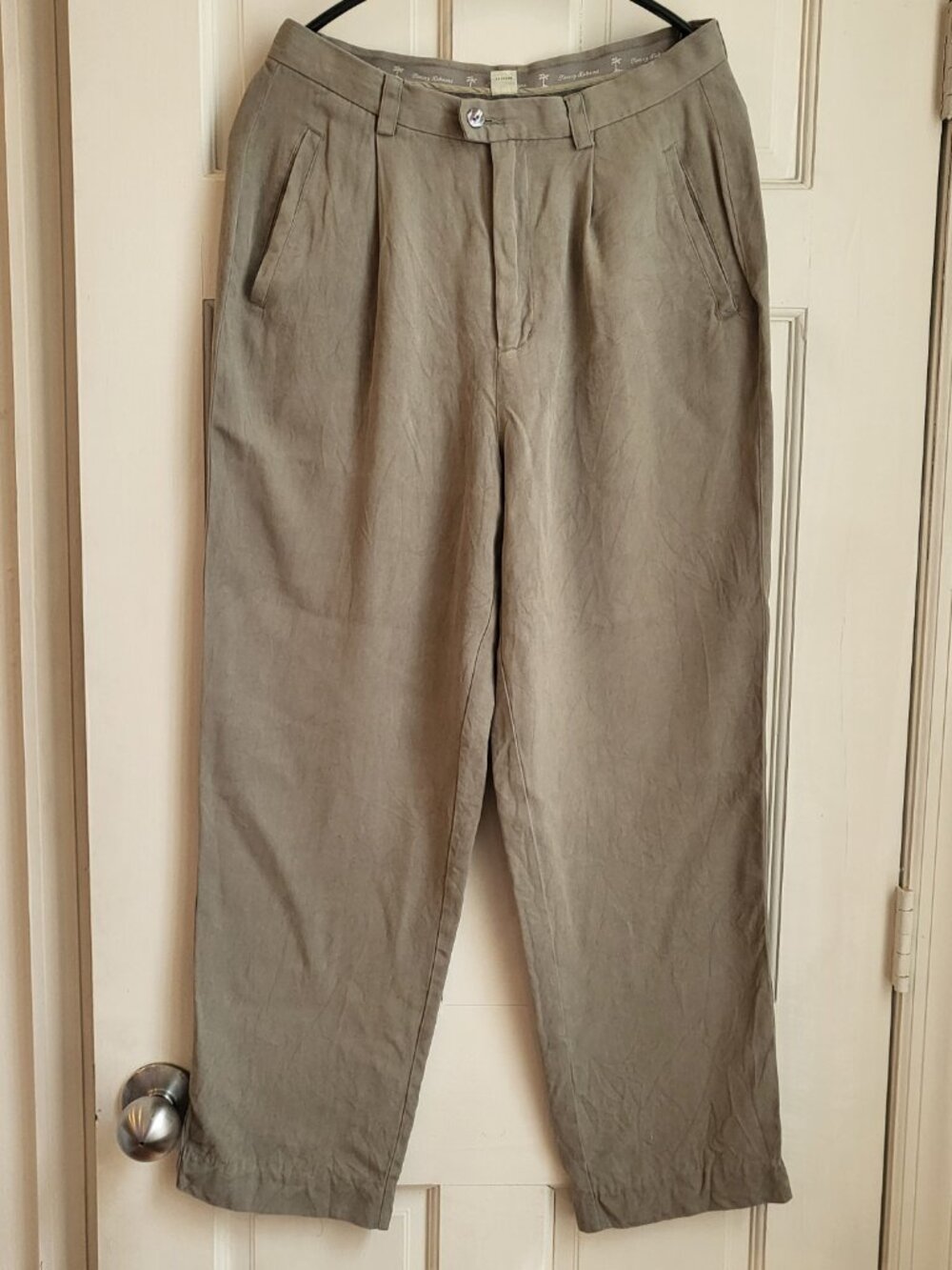Vintage Tommy Bahama Silk Pants Trousers Shell Buttons 10